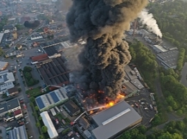 Wefapress: Großbrand bei Vredener Halbzeugspezialisten