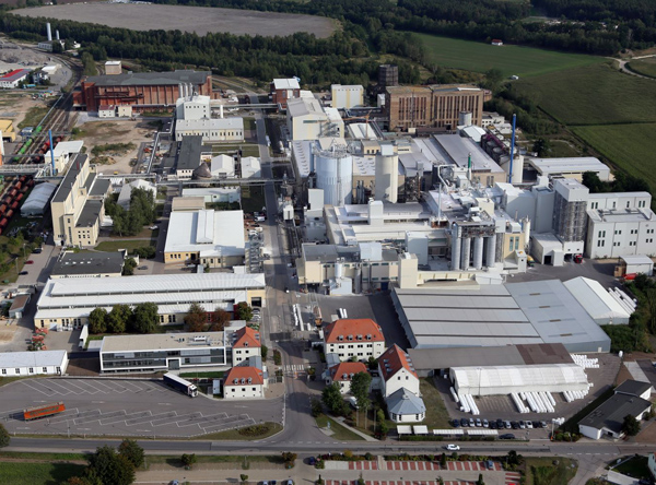 Luftbild vom Stammsitz in Schwandorf (Foto: Nabaltec)