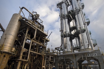 Petrochemie-Anlagen des US-Konzerns an dem umkämpften französischen Standort Port Jerome (Foto: ExxonMobil)