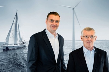 Hoffen auf eine Belebung der Abrufe aus den Bereichen Wind und Marine: CEO Mitja Schulz (li) und Aufsichtsratschef Philippe Royer (Foto: Gurit)