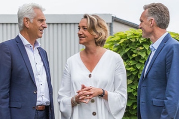 Die drei Gesellschafter: Martin Windmöller (li.), Annika Windmöller und Jürgen Abromeit (Foto: Windmöller)