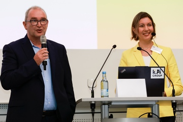 Preis-Profis: Julia Mihalkina und Martin Bäcker (Foto: Manuel Hauptmannl)